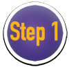 Purple step 1 icon.